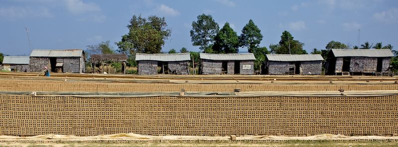 Des maisons en feuilles de palmier