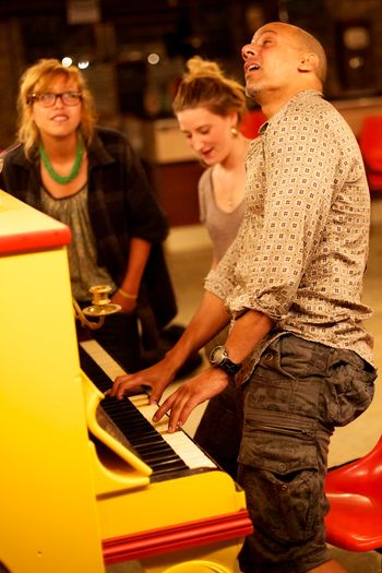 Juliette, Elisa et Fabrice