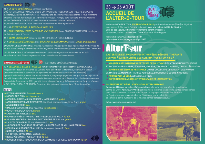 Festival des insectes 12ème flyer page 4 et 5 Festival des insectes 12ème flyer page 4 et 5